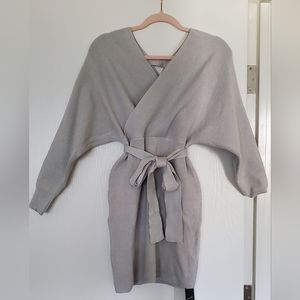 NWT Halara Deep V Neck Mini Knitted Dress